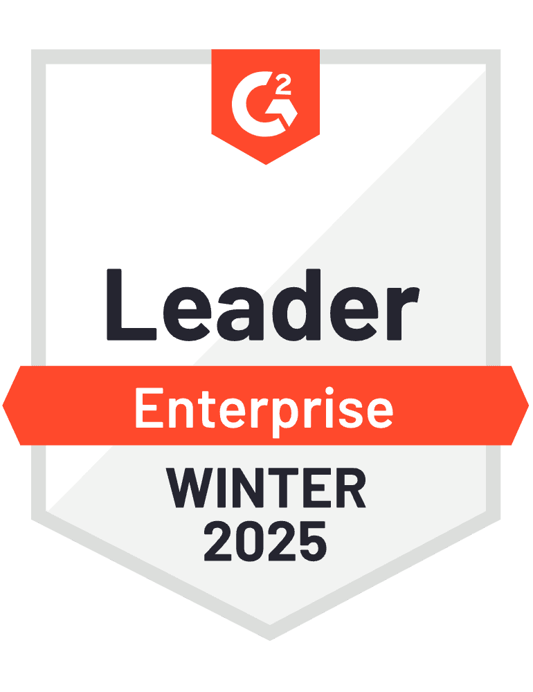 Badge G2 Leader Enterprise pour l'hiver 2025