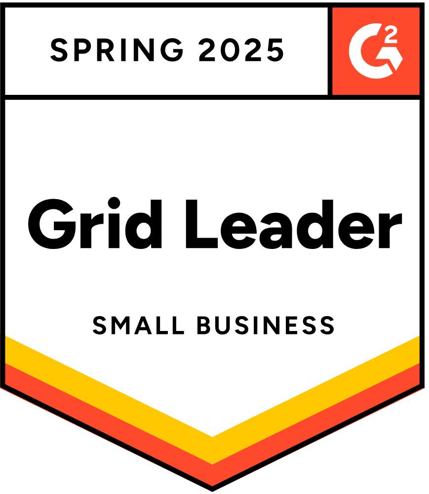 A G2 Grid chart displays Phrase as a Leader in the Small Business Localization category, positioned in the top-right quadrant to reflect top ratings in customer satisfaction and market presence among small business users.